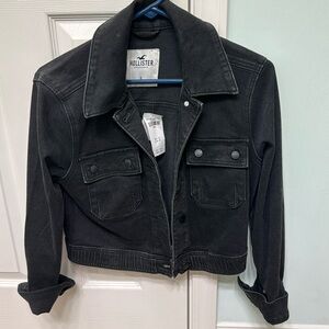 Black Hollister Jean Jacket